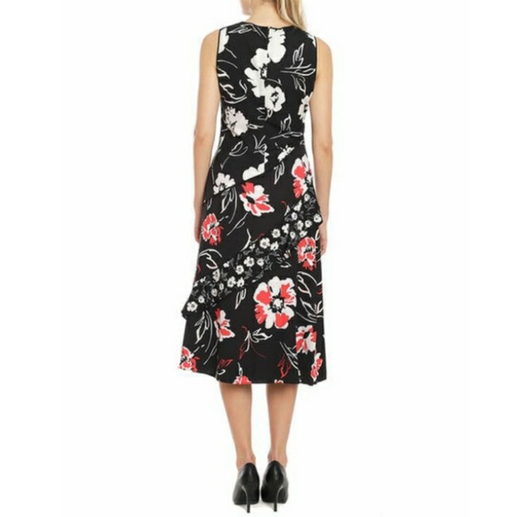 NWT Calvin Klein Floral Panel Sleeveless Dress - Picture 5 of 7